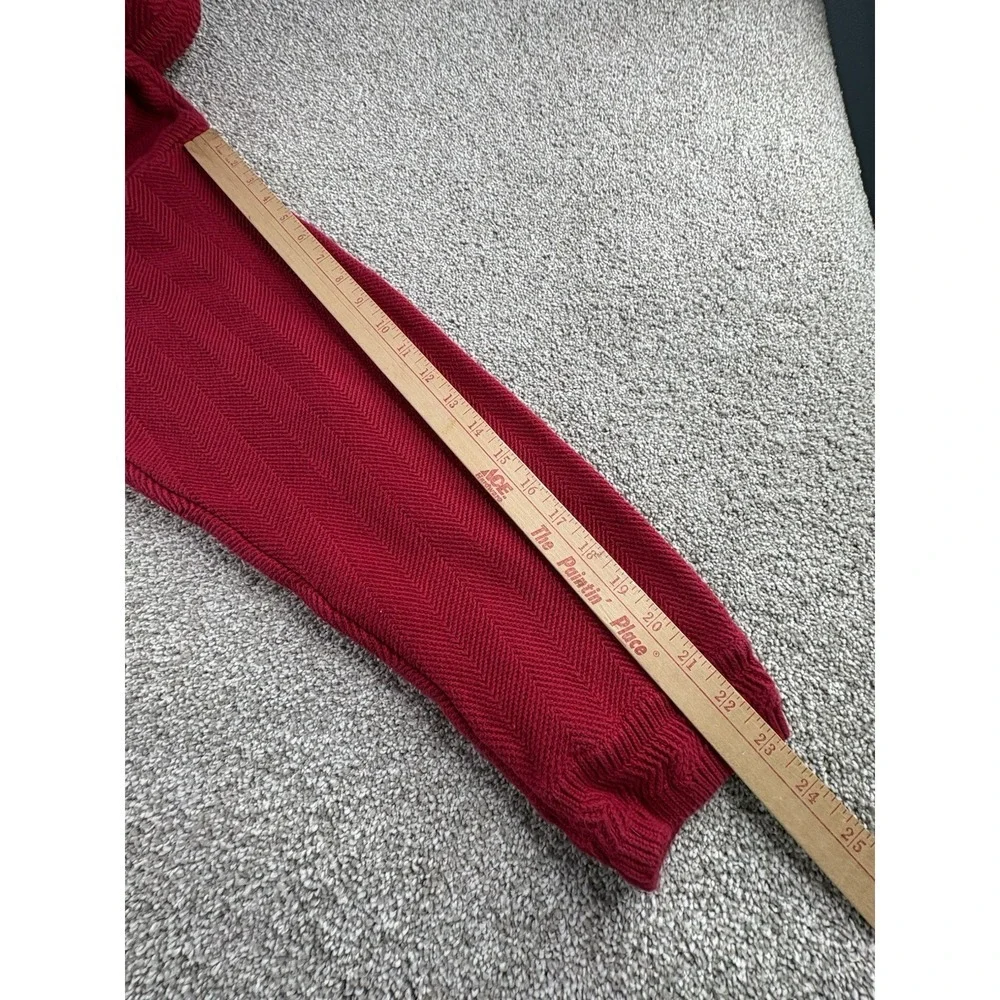 CHAPS‎ Ralph Lauren Red Sweater Men's XXL Hand Framed Crewneck 100% Cotton
